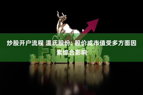 炒股开户流程 温氏股份: 股价或市值受多方面因素综合影响