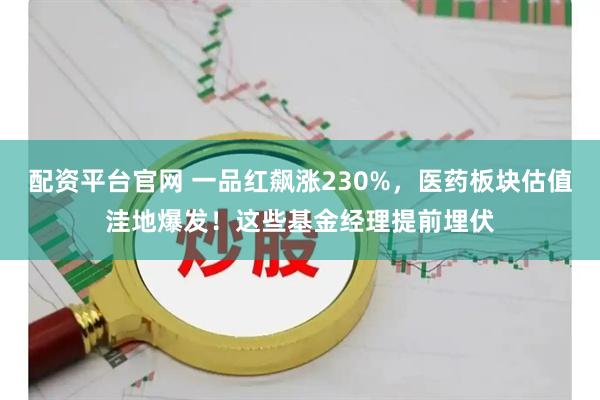 配资平台官网 一品红飙涨230%，医药板块估值洼地爆发！这些基金经理提前埋伏