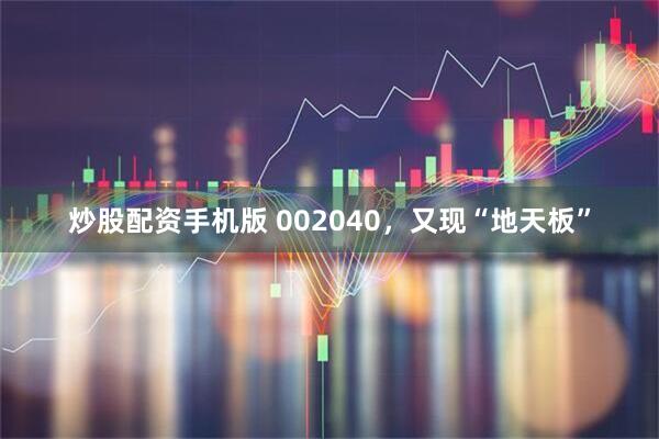 炒股配资手机版 002040，又现“地天板”