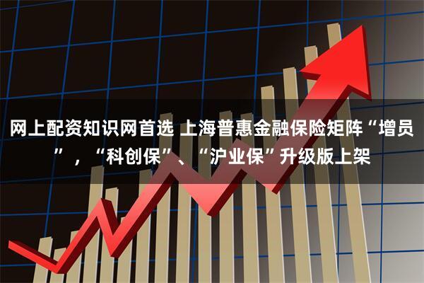 网上配资知识网首选 上海普惠金融保险矩阵“增员” ，“科创保”、“沪业保”升级版上架